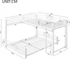 Letto a castello in metallo Flieks 90x200 cm/140x200 cm, Anteprima dell’immagine prodotto 5