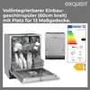 Exquisit PLUS Einbaugeschirrspüler 60 cm, Vollintegrierbar, Produktbild-Vorschau 2