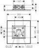 Kopfbrause AXOR 300/300 1jet Mont Decke-Aufputz brushed Produktbild-Vorschau 2