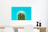 MuchoWow® Poster Kaktus auf blau 60x40 cm - Produktbild-Vorschau 5