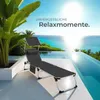 tectake® Aluminium Sonnenliege Aurelie gepolstert, klappbar Produktbild-Vorschau 7