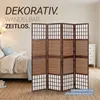 Homestyle4u Paravent Raumteiler 4 teilig Faltbar Blickdicht Produktbild-Vorschau 5
