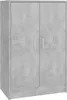vidaXL Schuhschrank Betongrau 60x35x92 cm Holzwerkstoff Produktbild-Vorschau 1