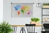 MuchoWow® Wandteppich Wandbehang Weltkarte - Abstrakt - Produktbild-Vorschau 3