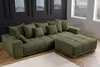 riess-ambiente XXL Sofa ELEGANCIA 285cm grün Cord Federkern Produktbild-Vorschau 3