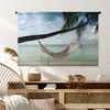 MuchoWow® Wandteppich Wandbehang Palme - Hängematte - Produktbild-Vorschau 6
