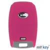 Auto Schlüssel Hülle Silikon Schutz Cover Pink kompatibel Produktbild-Vorschau 3
