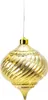 Weihnachtskugel Zapfen LED leuchtend gold 15 cm hängend Produktbild-Vorschau 1