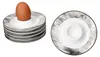 6x Alois Eierbecher mit Ablage Holz-Optik Porzellan Brunch Produktbild-Vorschau 1