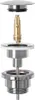 An exploded view of a sink drain stopper assembly, showing its individual components. Produktbild-Vorschau