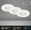 LED Einbauleuchten 3er Set 5W IP44 weiß 3000K Ø9cm Produktbild-Vorschau 2