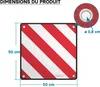 Wiltec Réflecteur de signalisation 2 en 1 – 50 x 50 cm – Voir les images du produit 7