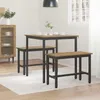 vidaXL Tavolo 70 x 70 x 75 cm, materiale composito in Anteprima dell’immagine prodotto 4