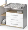 Commode à langer Vicco Oskar Chêne blanc/force de l'or Voir les images du produit 6