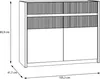 Forte OAK SQUERE Sideboard 100 105, elegantes Sideboard mit Produktbild-Vorschau 6