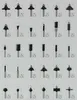 A grid of various router bits with measurement indicators. Anteprima dell’immagine prodotto
