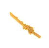 1x Lego Figuren Waffe Drachen Schwert Klinge perl gold Produktbild-Vorschau 2