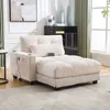 A beige corduroy sofa with a chaise lounge is shown in a living room setting. Produktbild-Vorschau