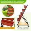 Jardinière surélevée Izrielar à 5 niveaux, 56 x 64 x 121 Voir les images du produit 5