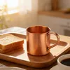 Becher aus reinem Kupfer, 450 ml, elegantes Design, Gold, 8 Produktbild-Vorschau 2