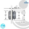 Anschraub-Muffe DN 32 Rohraufnahme, für Reinigungsdeckel - Produktbild-Vorschau 3