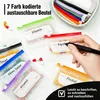 Tablettenbox Reise mit 14 Silikonbeuteln, Pillen Organizer Produktbild-Vorschau 3