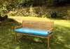 Polštářek na zahradní lavičku 150x60x7 Modrý, Venkovní Náhled obrázku produktu 2