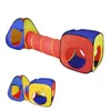 A children's play tunnel set with two cube-shaped tents and a connecting tunnel. Podgląd zdjęcia produktu
