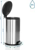 hjh OFFICE Mülleimer 40 Liter CLEAN X Abfalleimer Produktbild-Vorschau 5