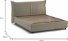 Doppelbett Brunetta, Containerbett mit Stoffbespannung, Produktbild-Vorschau 3