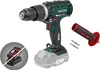 A cordless drill with accessories and a battery charger shown against a white background. Produktbild-Vorschau