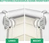 Estika Doppelrollo Klemmfix - 50 x 150 cm - Milchig - Duo Produktbild-Vorschau 4