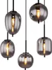 Globo Lighting Hängeleuchte Metall schwarz matt, 5x E14 Produktbild-Vorschau 3