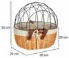 Cestino per bicicletta in rattan con struttura in metallo Anteprima dell’immagine prodotto 8