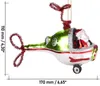 BRUBAKER Santa Claus in a Helicopter Green - Ručně malovaná Náhled obrázku produktu 4