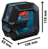 Bosch GLL 2-15 G Professional, IP64, 1,5 V, 570 g Produktbild-Vorschau 7