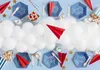Piatto di carta Happy B'day! 20cm blu set di 6 Anteprima dell’immagine prodotto 4