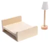 Aga MDF Holzpuppenhaus + Möbel 78cm schwarz LED Produktbild-Vorschau 10