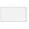 vidaXL Panel kuchenny biały 70 x 40 cm szkło hartowane Podgląd zdjęcia produktu 16