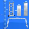 Jayseuw 6 v 1 žebřík Víceúčelový žebřík Hliníkový kloubový Náhled obrázku produktu 2