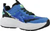 A single blue sneaker with pixelated graphics. Voir les images du produit