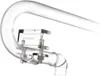 A close-up of a clear plastic aquarium inlet and outlet pipe with a holder attached. Anteprima dell’immagine prodotto