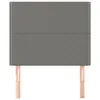 Kopfteile 2 Stk. Dunkelgrau 100x5x78/88 cm Stoff Produktbild-Vorschau 3