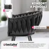 tectake® Set jídelní židle Astano čalouněná, se sametovým Náhled obrázku produktu 9