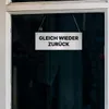 Gleich zurück Schild 16cmx6cm mit Saugnapf Einseitig Produktbild-Vorschau 3