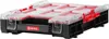 A black and red tool organizer box with a clear lid. Anteprima dell’immagine prodotto