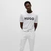 HUGO Dulivio Grafik-T-Shirt, Weiß L Produktbild-Vorschau 8