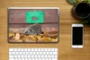 MuchoWow® Laptop Aufkleber Sticker Cover Igel läuft durch Produktbild-Vorschau 2