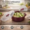 Mikrowellengeschirr 3er Set Mikrowellen Schalen Menüteller Produktbild-Vorschau 2