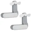 2er Set Tragbarer Akku Handventilator Faltbar Mini Produktbild-Vorschau 1